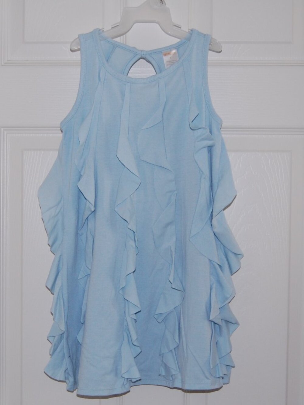 Gymboree Girls Size 5, Light Blue Ruffle Dress